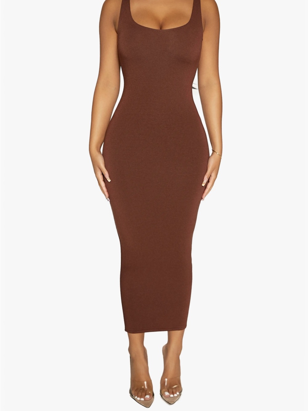 Naked wardrobe Sculpt Midi dress NWOT